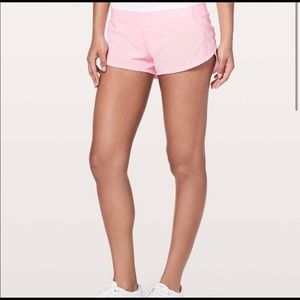 Light Pink Lululemon Speed Up Shorts size 4